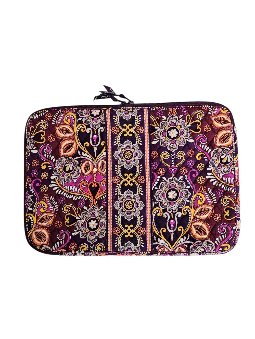 Vera Bradley Floral Safari Sunset Laptop Computer Carrier Case Sleeve Quilted